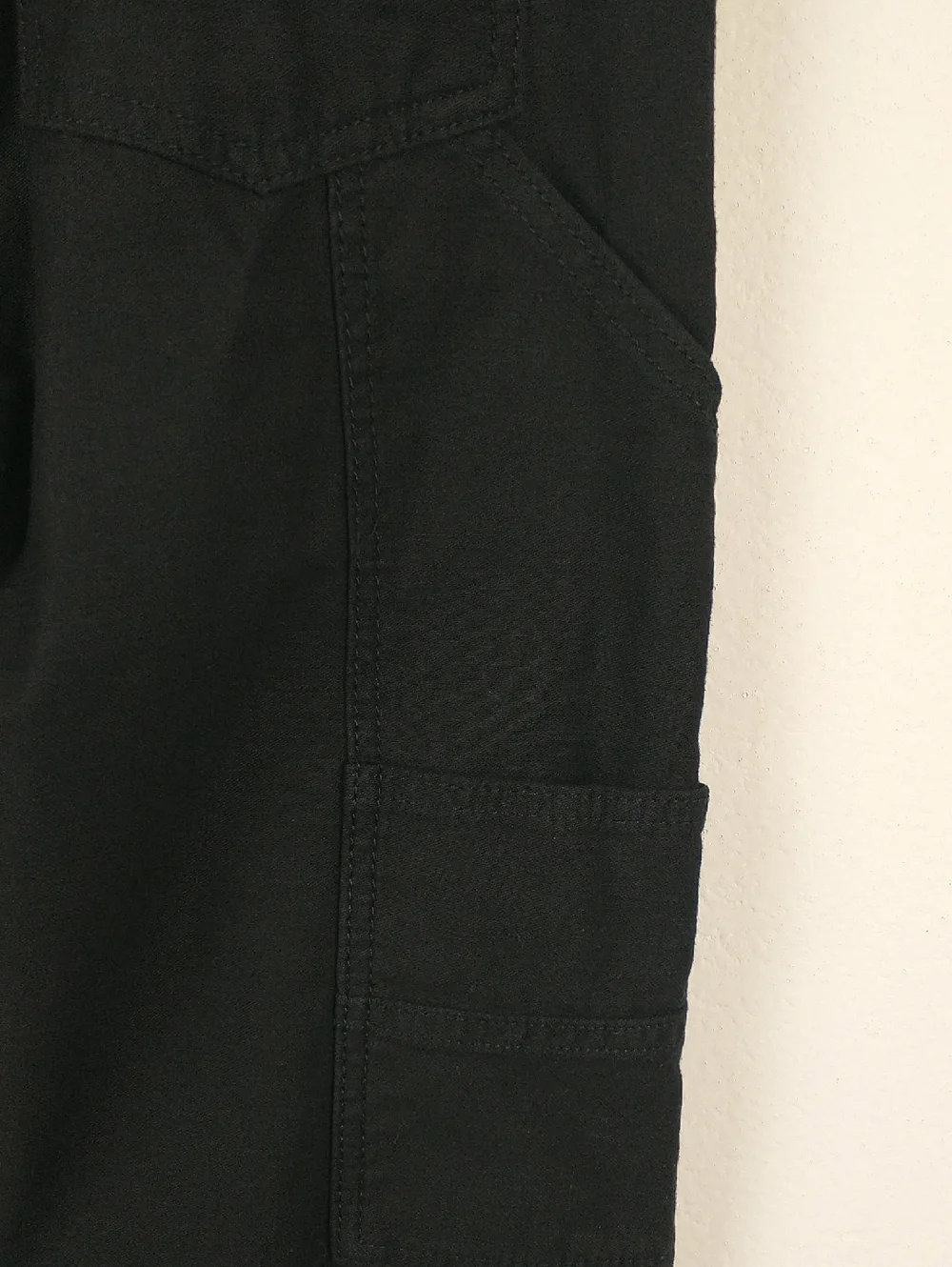 Frame Le Slouch Utility Straight Leg Jeans Womens 26 Black Carpenter Double Knee